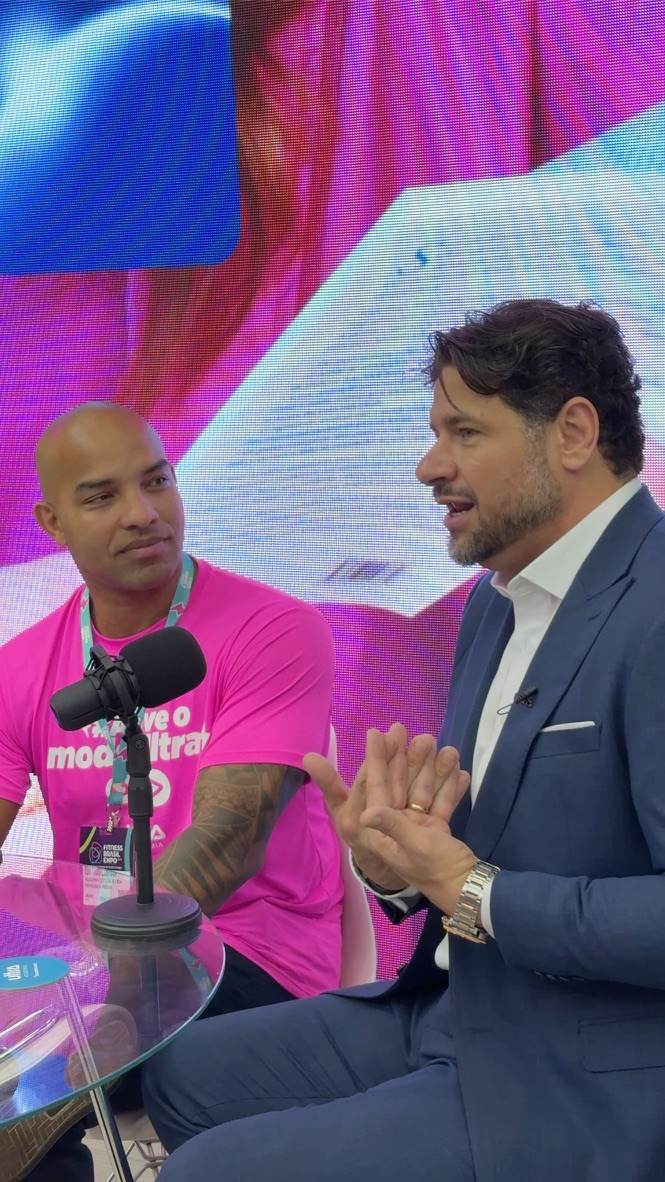 Junior Crocco entrevistado no Fitness Brasil Expo
